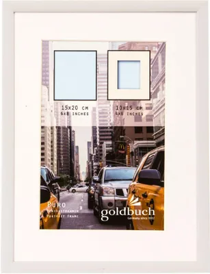 Produktbild von Goldbuch Bilderrahmen aus Kunststoff, Serie Puro, 15x20 cm, weiß