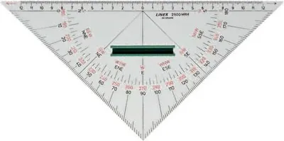 Produktbild von Nautischer Winkelmesser 2800MRH 28cm mit Griff transparent