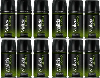 Produktbild von Malizia Uomo Vetyver Deo 12 x 150ml DEODORANT SPRAY