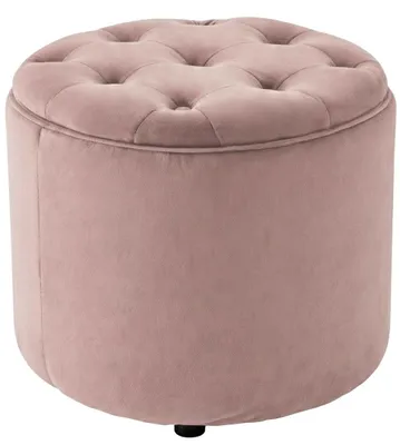 Immagine prodotto di Poltrona imbottita Pantin, color rosa, rivestita in velluto