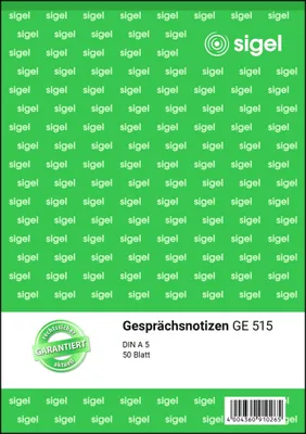 Produktbild von SIGEL GE515 Gesprächsnotizen, A5, 50 Blatt