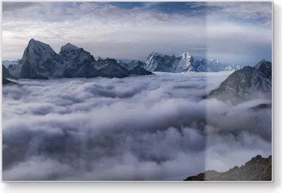 Produktbild von DEQORI Schneidebrett Glas 30x20 cm 'Wolkenberührung' Schneideplatte Servierplatte groß