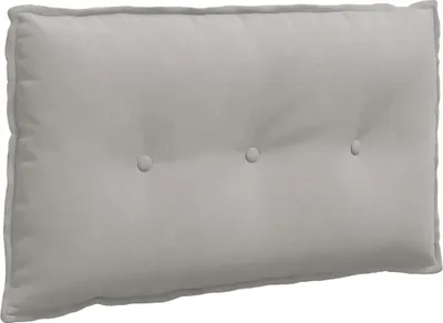Image de vidaXL Dossier Coussin gris clair 80 x 50 cm Tissu microfibre
