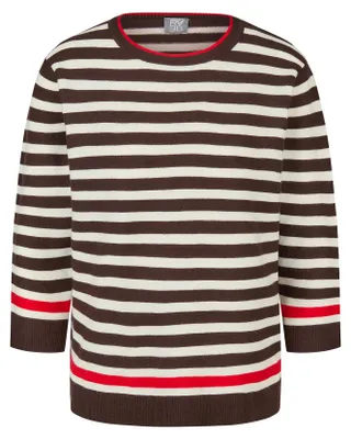 Produktbild von Rabe Pullover Braun Größe 36 Rundhals 3/4-Ärmel Feinstrick