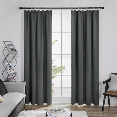 Produktbild von Dunkelgrauer Plooiband 140x240 cm, Wärmeisolierend, 2 Stück, Schlafzimmer
