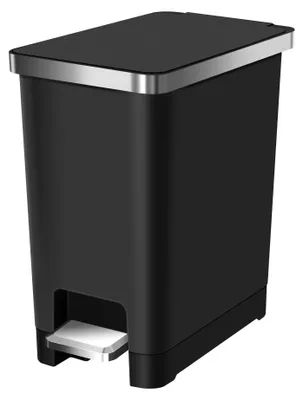 Imagen del producto de EKO HANA, cubo de basura para baño y cocina, color , 10 litros, con pedal y sistema de cierre suave
