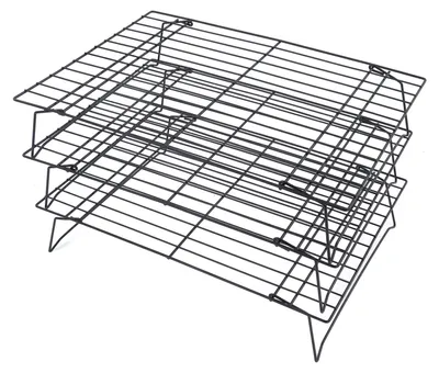Image de 13 Inch Iron Baking Rack 3 Layer Non Stick Cooling Racks for Cooking Baking Cake Biscuits