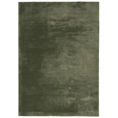 Image de vidaXL Tapis HUARTE à poils courts Doux et lavable Vert forêt 200x280 cm