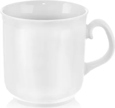 Produktbild von Porzellanbecher für Heiß- und Kaltgetränke für Kaffee, Tee, Kräuter 400 ml