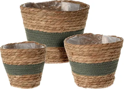 Obrázok produktu pre PROGARDEN Kvetináč pletený súprava 3 ks 23 / 19 / 15 cm KO-430000940
