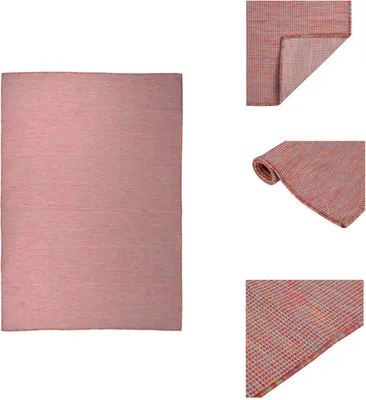 Produktbild von vidaXL Outdoor-Teppich Flachgewebe 160x230 cm Rot -  Teppiche