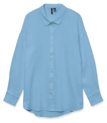 Produktbild von VERO MODA Locker geschnittene Langarmbluse mit Knopfleiste Größe: XL