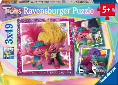 Produktbild von Kinderpuzzle Trolls 3 (3x 49 Teile)