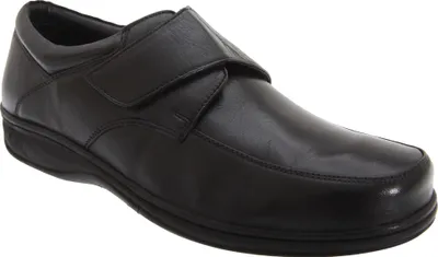 Produktbild von Roamers Herren Superlight Lederschuhe / Schuhe mit Klettverschluss DF124 (43 EU) (Schwarz)
