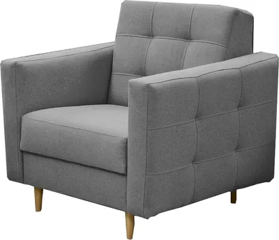 Produktbild von Skandinavischer Sessel, elegante Steppung, Ohrensessel, ideal für jeden Raum, klassischer Stil und modernes Design, verschiedene Farboptionen, Wohnzimmer, Gästezimmer, Wohnzimmer - Sessel SCARLETT Hellgrau