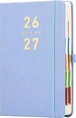 Produktbild von Kalender 2026-2027 A5, Tagesplaner, Hardcover, 400 Seiten, für Arbeit
