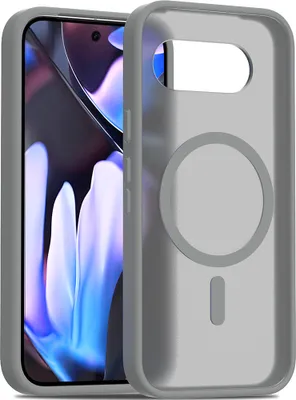 Obrázek produktu pro Magnetické pouzdro pro Google Pixel 9A, kompatibilní s MagSafe, matná průsvitná zadní strana, odolné proti nárazům Šedá