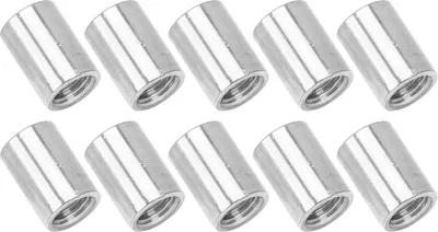 Produktbild von 10Stück Überwurfmutter Rundstabverbinder 304 Edelstahl Innengewinde M12x1.75 16 L35mm