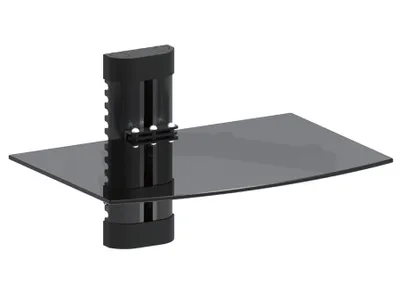 Produktbild von Hifi-Glasregal Wandregal Glasablage Wandhalterung Wandregal 1 Fach Maclean