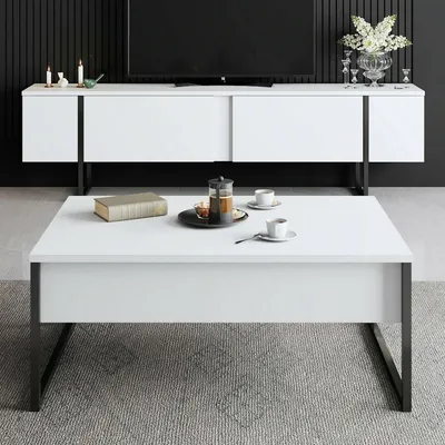 Immagine prodotto di Mornasco - set Mobili da Soggiorno, Bianco, Modulabile