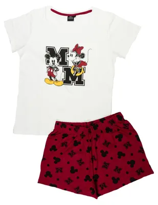 Immagine prodotto di Pigiama da donna Disney Minnie Mouse in cotone senza maniche con canotta e pantaloncini S