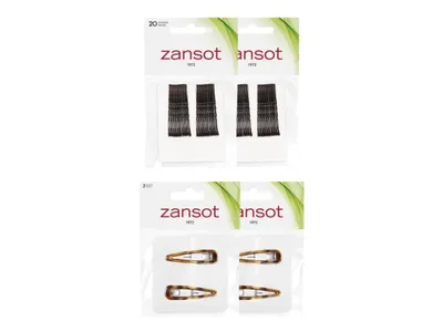 Obrázek produktu pro Zansot 2 × Sponka do vlasů 5 cm 20 ks + 2 × Sponka do vlasů 5 cm 2 ks