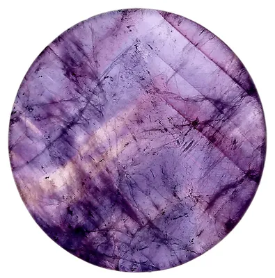 Produktbild von Morella Damen Coin 33 mm Edelstein Amethyst Chakren Scheibe Halsketten-Anhänger und zur Stärkung