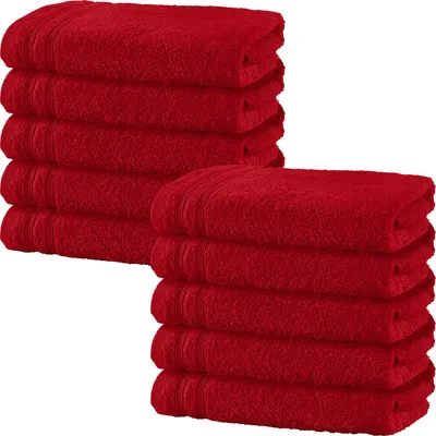Produktbild von Erwin Müller Handtuch Heidelberg" 10er-Pack rot 50x100 cm"