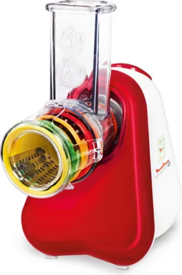 Produktbild von MOULINEX Schnitzelwerk DJ756G 5 Trommeleinsätze rot/weiß