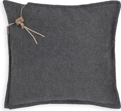 Produktbild von Knit Factory Imre Kissen - Anthrazit - 50x50 cm