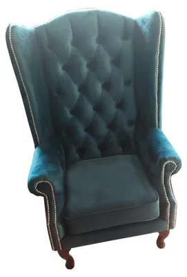 Produktbild von Ohrensessel Chesterfield Samt Einsitzer Luxus Sessel Couchen Sofa Neu