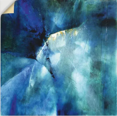 Produktbild von ARTland Wandbild, selbstklebend Komposition in blau Größe: 40x40 cm