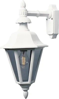 Produktbild von Konstsmide Pallas Down weiß lackiertes Aluminium, rauchfarbenes Acrylglas, Hand EU 483-250