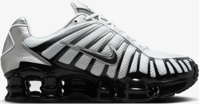 Produktbild von Nike Shox TL "Metallic Silver Wolf Grey" Weiß/Schwarz, Größe: 41