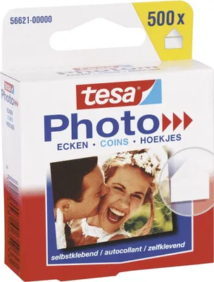 Produktbild von Fotoecken selbstklebend transparent 500 Stück Packung mit 12 Stück