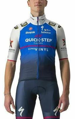 Obrázek produktu pro Castelli Quick-Step Alpha Vinyl 2022 Pro Light Wind Vest Belgian Blue/White XL Vesta