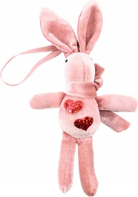 Immagine prodotto di Portachiavi a forma di cuore in peluche - Morbido ciondolo con cuori - Regalo di San Valentino