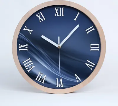 Produktbild von Holzuhr 30fi cm wanduhr - weiße Spitzen - szaraala