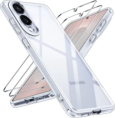 Produktbild von Hülle + 2X Schutzglas für Samsung Galaxy S25 Edge Panzerfolie Display Case Full