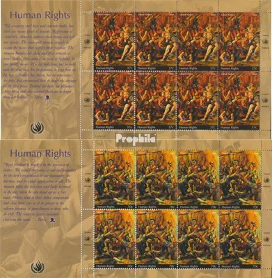 Produktbild von Briefmarken UNO - New York 2004 Mi 968Klb-969Klb Kleinbogen (kompl.Ausg.) postfrisch Menschenrechte
