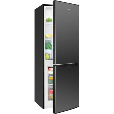 Produktbild von Bomann® Kühlschrank mit Gefrierfach | | 143cm | Kühl Gefrierkombination leise | Türanschlag wechselbar | 173L | KG 320.3 dark-inox