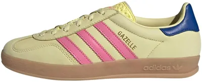 A side view of a single Adidas Gazelle Indoor sneaker.