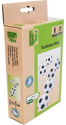 Zdjęcie produktu dla Classic Games – zapasowe piłki do piłkarzyków, 6 sztuk, średnica 36 mm | Zestaw piłek do piłkarzyków