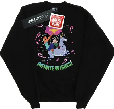 Produktbild von Disney - "Wreck It RalphAnd Vanellope" Sweatshirt für Herren BI50943 (5XL) (Schwarz)
