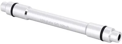 Zdjęcie produktu dla Adapter do osi kół rowerowych, aluminium, szybkozłączka, 12 mm na 9 mm, czarny