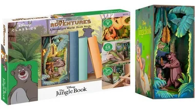 Produktbild von Book Nook Bausatz, 3D Puzzle, Revell Tiny Adventures Disney Dschungelbuch, LED