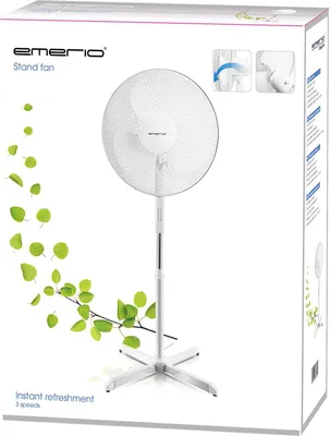 Obrázok produktu pre Emerio FN-114203, Domáci lopatkový ventilátor, Biela, Tabuľka, 40 cm, Tlačidlá, AC