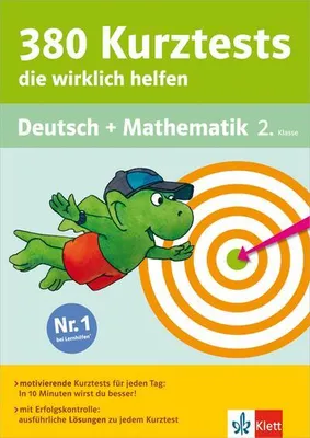 Immagine prodotto di 380 Kurztests, die wirklich helfen. Deutsch und Mathematik 2. Klasse
