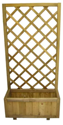 Immagine prodotto di Fioriera in pino impregnato con traliccio 30x75xH150 cm