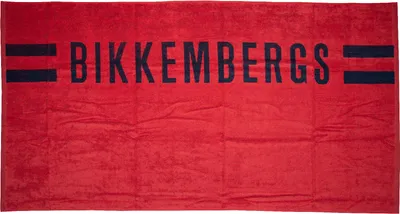 Produktbild von BIKKEMBERGS Strandtuch für Schwimmbad oder Spa, Baumwollschwamm und Chenille mit Logo, 170 x 90 cm (CA.), Artikel BKK3MTW01, UNICA - ONE SIZE, Cotone 100%